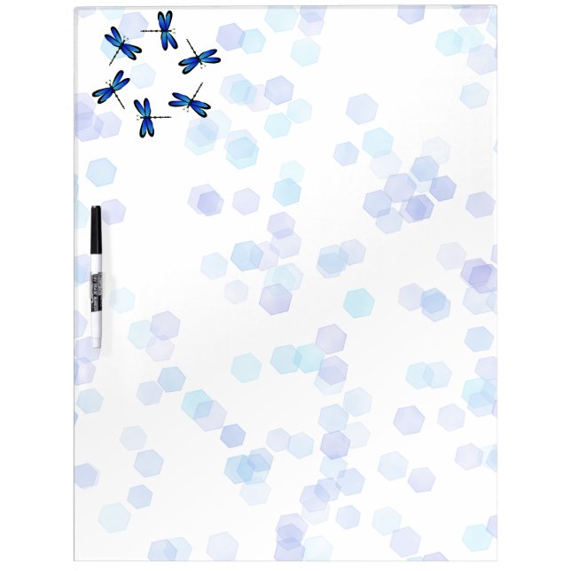blue dragonflies II Dry-Erase Board (Front)
