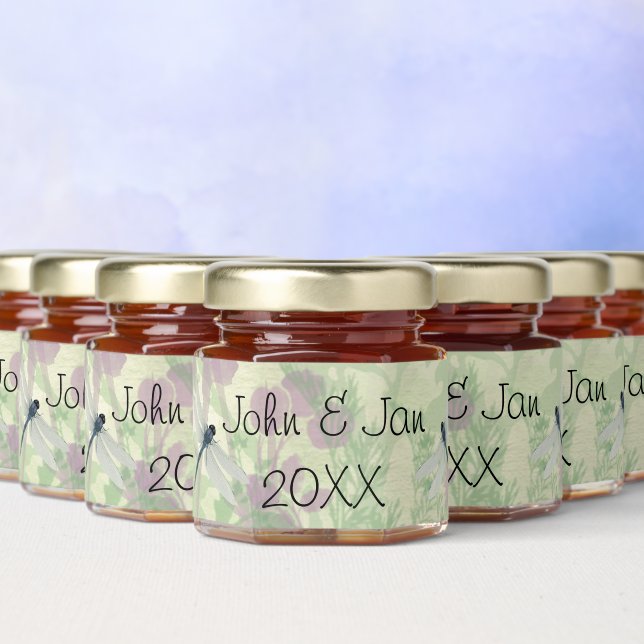 Blue Dragonflies Wedding Favors Honey Jar Favors (Multi)