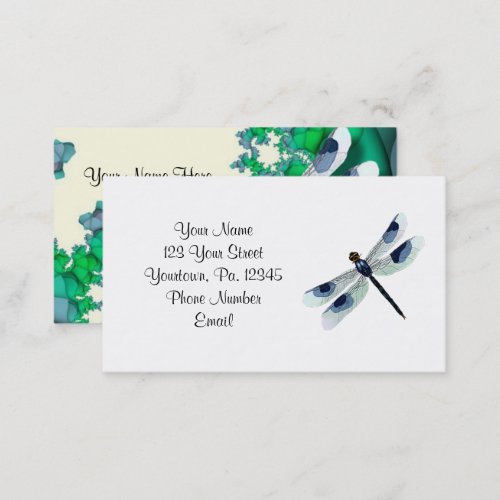 Blue Dragonfly Business Card