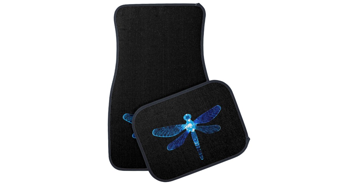 Blue Dragonfly Car Mats Zazzle