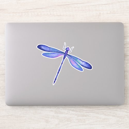 Blue Dragonfly Custom _ Cut Vinyl Sticker