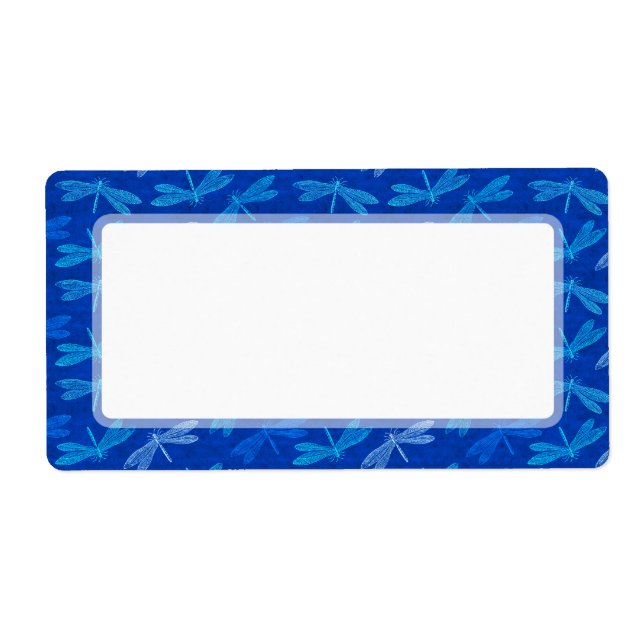 Blue Dragonfly Dance Nature Lover Label (Front)