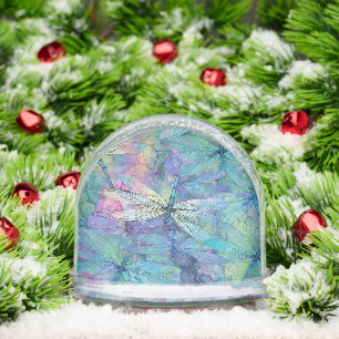Blue Dragonfly Dreams Snow Globe