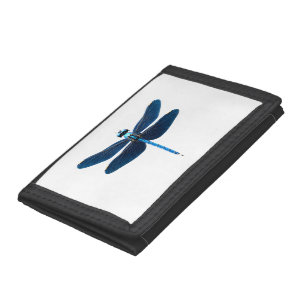 Blue Dragonfly - Insect Wildlife Animal Lover Ento Tri-fold Wallet