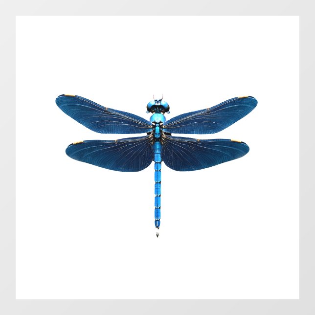 Blue Dragonfly - Insect Wildlife Animal Lover Ento Window Cling (Sheet)