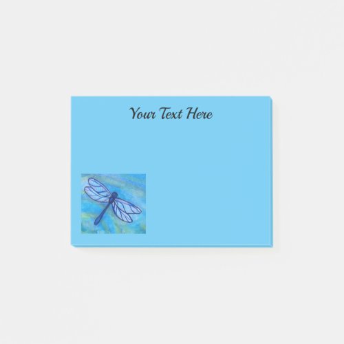 Blue Dragonfly Inspirational Post_it Notes
