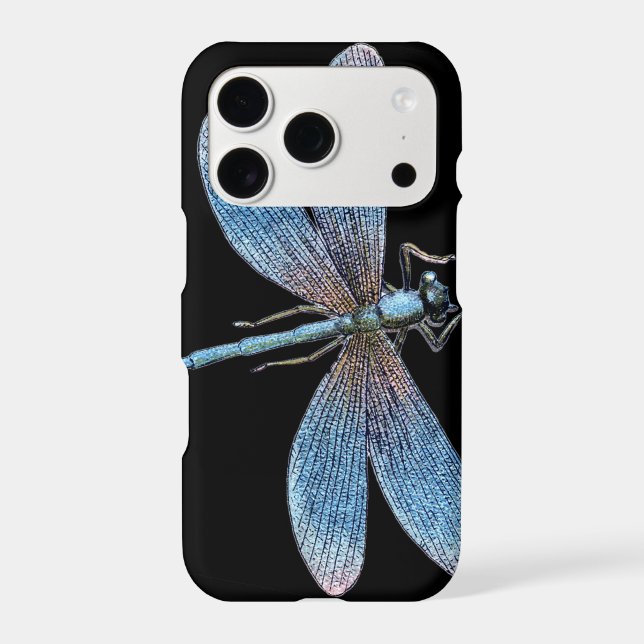 Blue Dragonfly Iphone Case (Back)