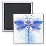 Blue Dragonfly Magnet at Zazzle
