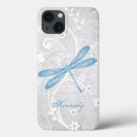 Blue Dragonfly Personalized Case-Mate iPhone Case