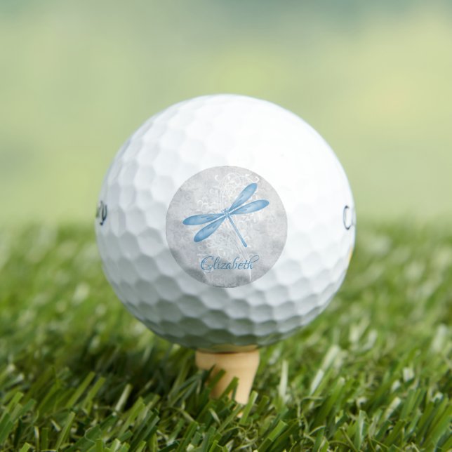 Blue Dragonfly Personalized Golf Balls (Insitu Tee)