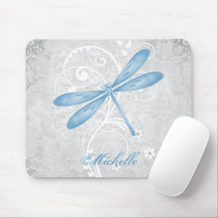 Blue Dragonfly Personalized Mouse Pad