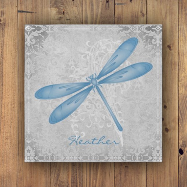 Blue Dragonfly Personalized Paperweight (Blue Dragonfly Personalized Paperweight)