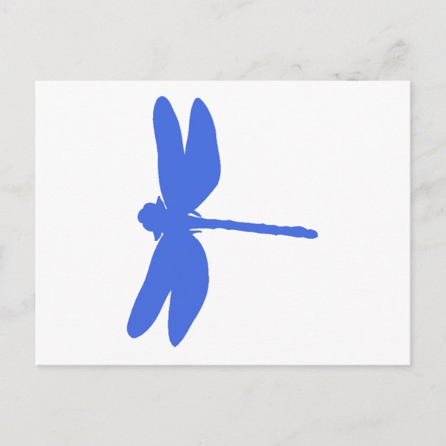 Blue Dragonfly Postcard (Front)