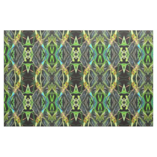 Blue Dragonfly Shimmering Wings Painting Fabric