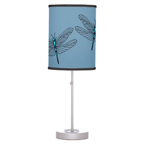Blue Dragonfly Table Lamp