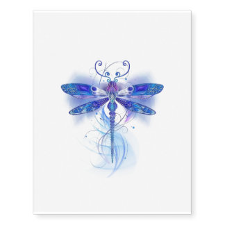 BLUE DRAGONFLY TEMPORARY TATTOOS