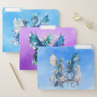 Blue Dragons File Folders