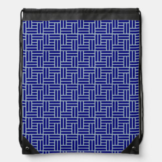 Blue Drawstring Bag