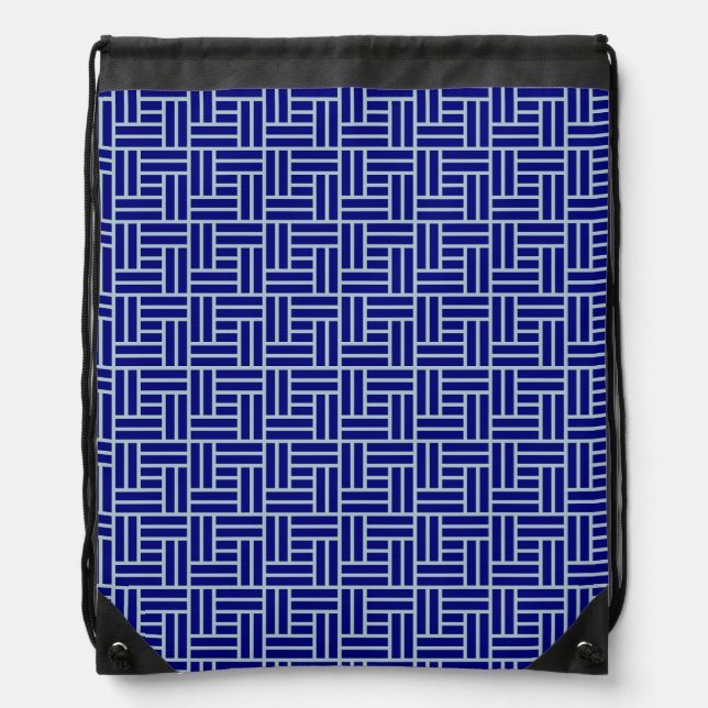 Blue Drawstring Bag (Front)