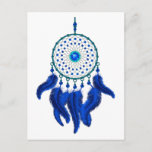Blue Dream Catcher Postcard