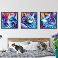 Blue Dream Cats  Wall Art Sets