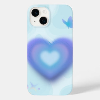 🦋 Blue Dream Heart Phonecase Case-Mate iPhone 14 Case