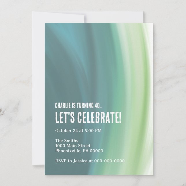 Blue Dream Invitation (Front)