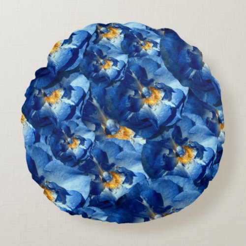 Blue dream Roses Floral Dream II  throw cushion
