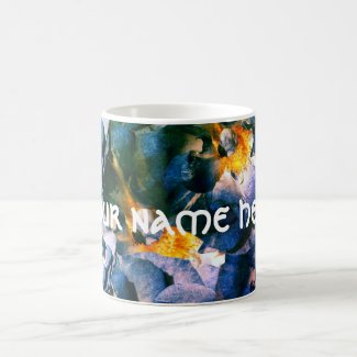 Blue dream, Roses Floral Pattern Personalized Mug