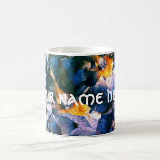 Blue dream, Roses Floral Pattern Personalized Mug