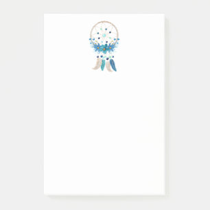 Blue Dreamcatcher Stylish Boho Design Post-it Notes