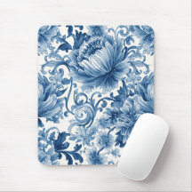 Blue Dreams | Floral Watercolor Chinoiserie