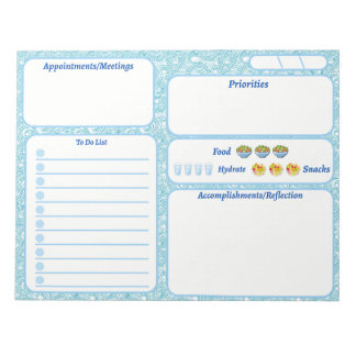 Blue Dreams To-Do List | Cute Stationery | Office Notepad