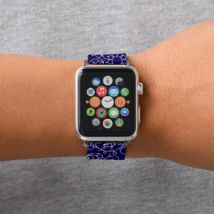 Blue Dreamy Floral Apple Watch Band