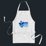 Blue Dreidel Adult Apron<br><div class="desc">Dreidel dreidel dreidel in three different shades of blue with a blue dreidel for Hanukkah.</div>