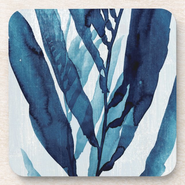 Blue Drift I Beverage Coaster (Front)