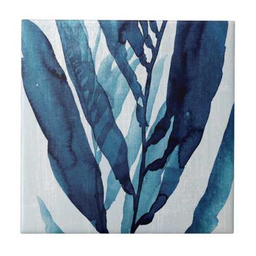 Blue Drift I Ceramic Tile