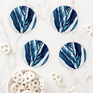 Blue Drift I Coaster Set