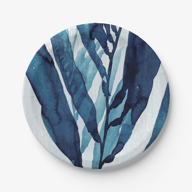 Blue Drift I Paper Plates (Front)