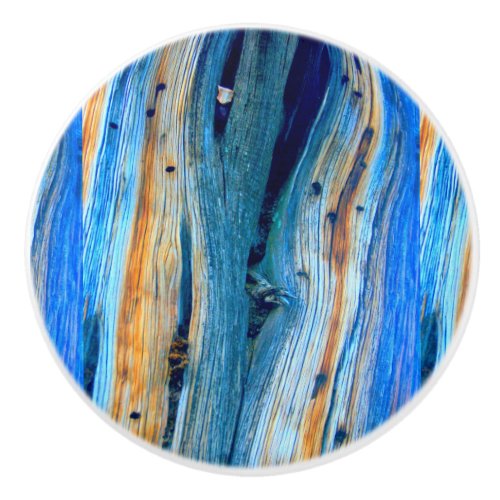 blue driftwood Thunder_Cove Ceramic Knob