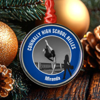 Blue Drill Team Photo High School Dancer Christmas