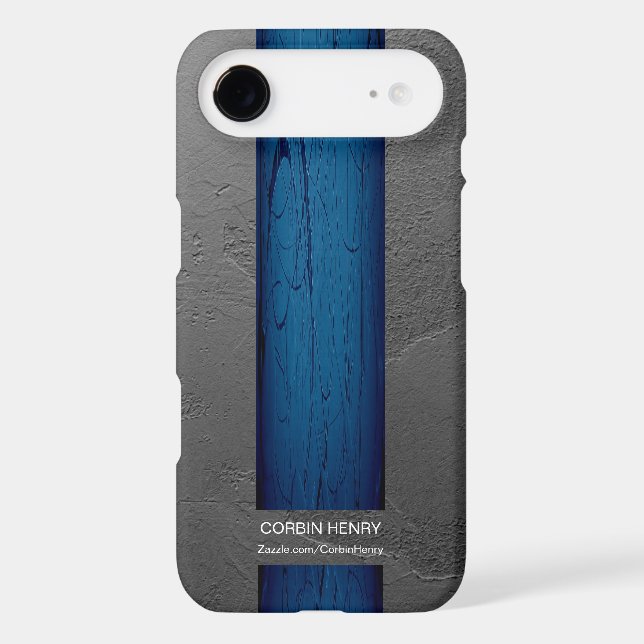 Blue Drip Name Abstract Texture Case-Mate iPhone Case (Back)