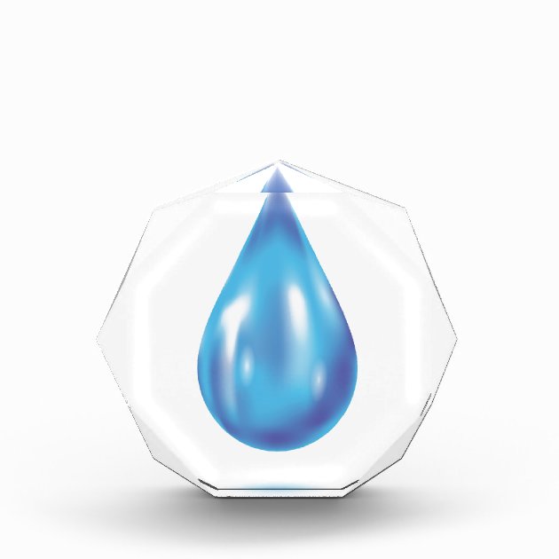 Blue drop award Zazzle