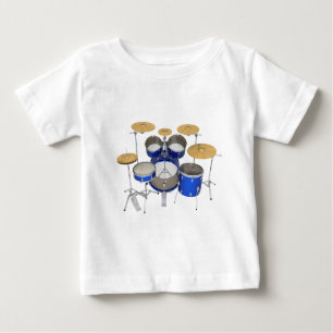Blue Drum Kit: Baby T-Shirt