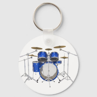 Blue Drum Kit: Keychain