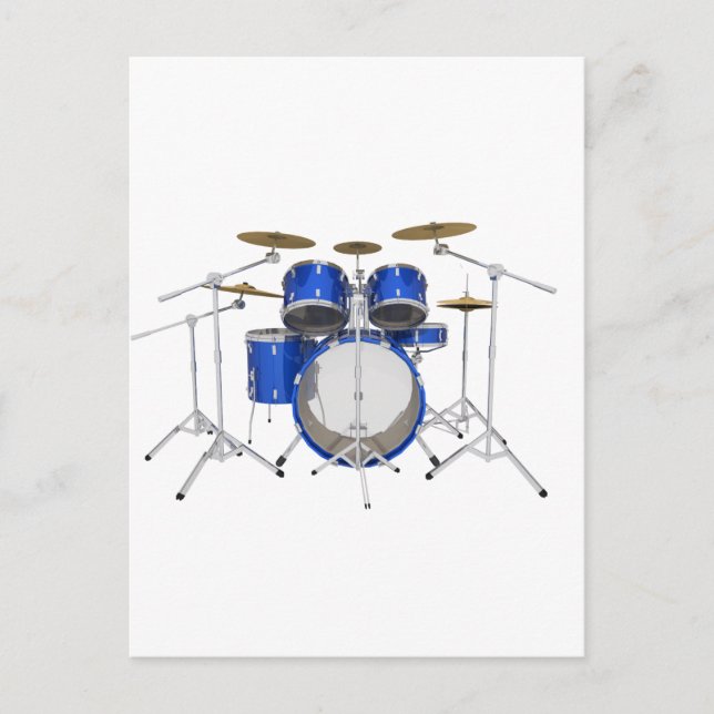 Blue Drum Kit: Postcard (Front)