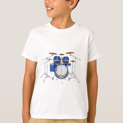 Blue Drum Kit T_Shirt