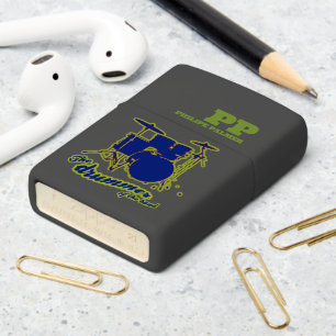 Blue Drums Cool Rock Zippo Lighter