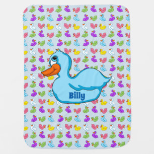 Blue Duck Baby Blanket
