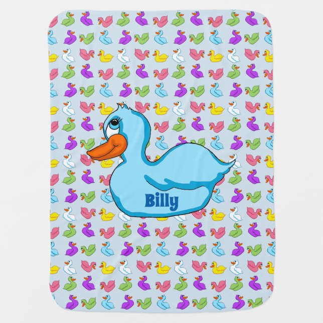 Blue Duck Baby Blanket (Front)